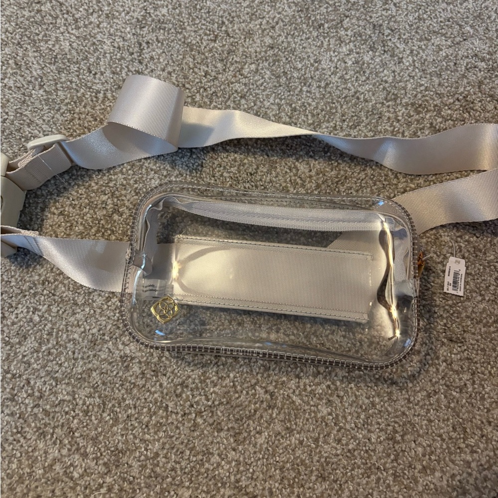 Kendra Scott Clear and White Crossbody Bag